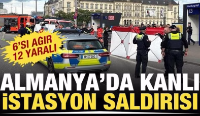 Almanya’da tren istasyonunda bıçaklı saldırı! 12 yaralı