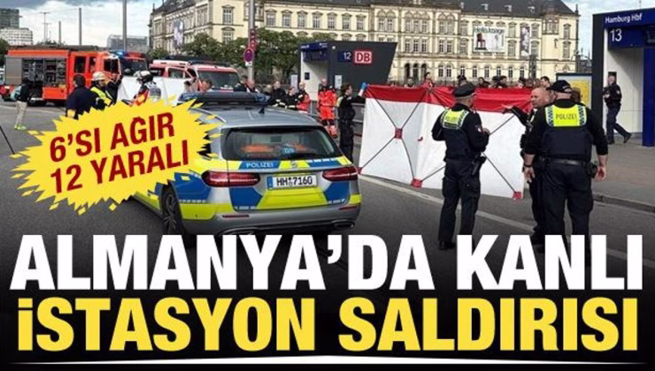 Almanya’da tren istasyonunda bıçaklı saldırı! 12 yaralı