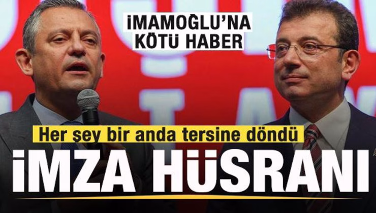 CHP’de imza hüsranı! Her şey bir anda tersine döndü! İmamoğlu’na kötü haber
