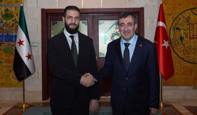 Cumhurbaşkanı Yardımcısı Yılmaz, Şara ile görüştü