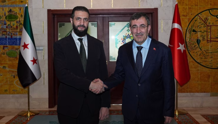 Cumhurbaşkanı Yardımcısı Yılmaz, Şara ile görüştü