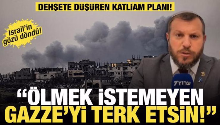 İsrailli bakandan korkunç çağrı! ‘Açlığa mahkum ederek öldürelim!’