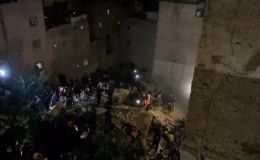 Kuzey Afrika’da yıkılan apartmanda kalanlardan kahreden haber geldi