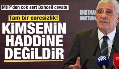 MHP’den Müsavat Dervişoğlu’na cevap! Tam bir çaresizlik! Kimsenin haddi değildir