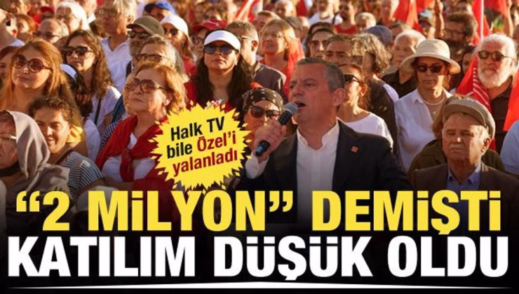 Özgür Özel’in ‘2 milyon’ dediği İzmir mitingine 70 bin kişi katılmış