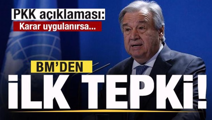 PKK kendini feshetti! BM’den ilk tepki: Karar uygulanırsa…
