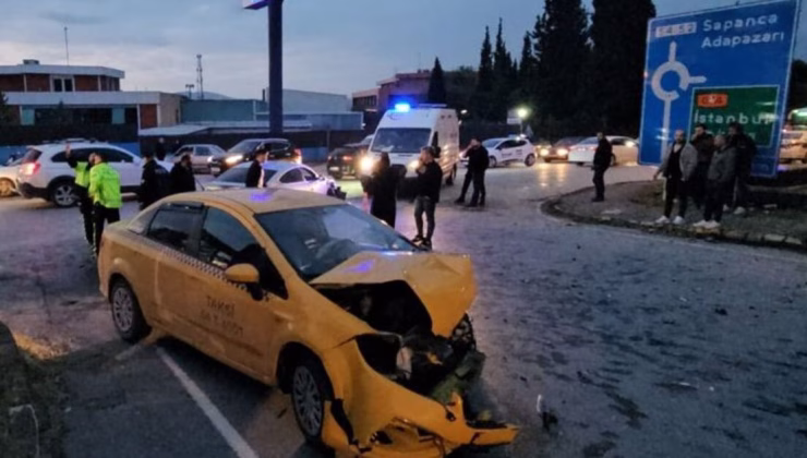 Sapanca'da taksi ile otomobilin çarpıştığı kazada 6 kişi yaralandı – Güncel haberler