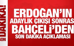 Son Dakika: Bahçeli’den Erdoğan’ın adaylık sözleri hakkında açıklama
