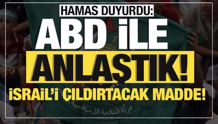 Son dakika… Hamas’tan flaş ateşkes açıklaması! ABD ile anlaştık