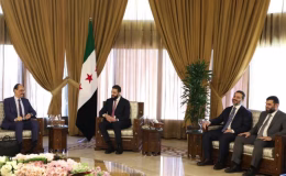 Son dakika… Şam’da kritik toplantı!  Kalın, Suriye’de Şara ve heyetiyle görüştü