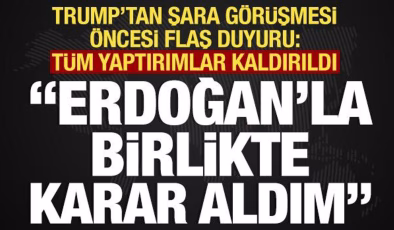 Son dakika…Beyaz Saray: Trump-Şara görüşmesi yarın! Trump: ‘Yaptırımları kaldıracağız!’