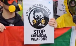 Sudan’da devam eden iç savaşta kimyasal silah kullanımı Londra’da protesto edildi