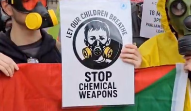 Sudan’da devam eden iç savaşta kimyasal silah kullanımı Londra’da protesto edildi