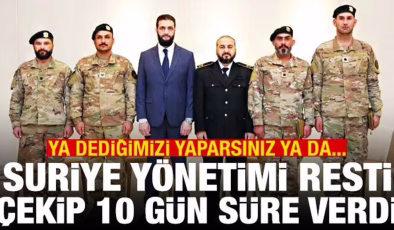 Suriye yönetimi resti çekti: Orduya katılmak için 10 gününüz var