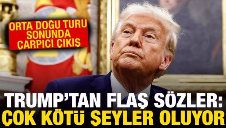 Trump’tan Gazze açıklaması: Çok kötü şeyler oluyor