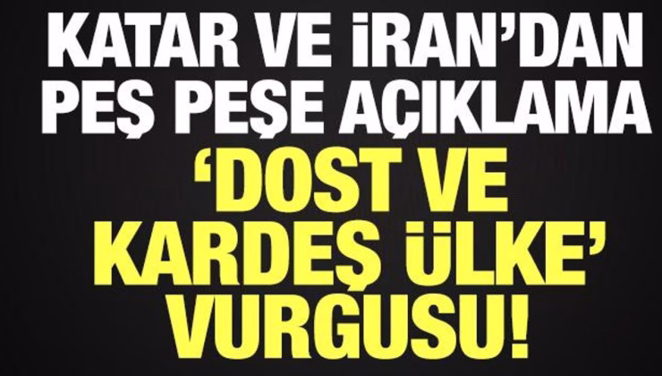 ABD üsleri hedef alındı! Katar ve İran’dan peş peşe açıklamalar: Dost ve kardeş…