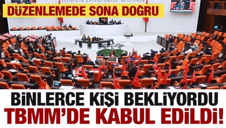 Binlerce kişinin beklediği yargı paketi komisyonda kabul edildi