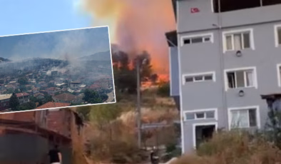 Bursa yangın: Makilik alanda çıktı! Alevler evlere sıçradı | SON DAKİKA HABERİ | Son dakika haberleri