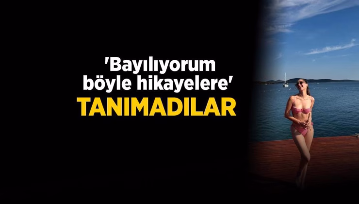 Cemre Baysel’i sahilde tanımadılar! ‘Bayılıyorum böyle hikayelere’