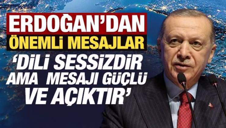Cumhurbaşkanı Erdoğan: Miras değil emanet olarak görüyoruz!