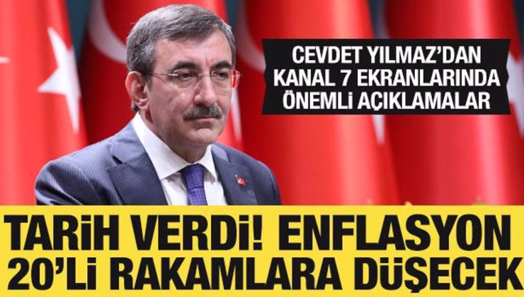Cumhurbaşkanı Yardımcısı Cevdet Yılmaz’dan enflasyon açıklaması