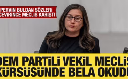 DEM Partili vekil Meclis kürsüsünde bela okudu: Meclis karıştı