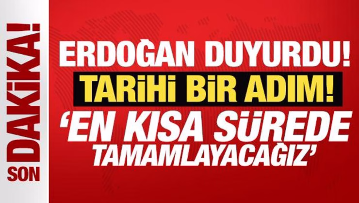 Erdoğan’dan Azerbaycan açıklaması: En kısa zamanda tamamlamayı hedefliyoruz