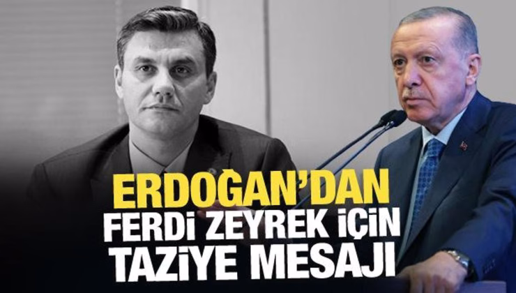 Erdoğan’dan Ferdi Zeyrek için taziye mesajı