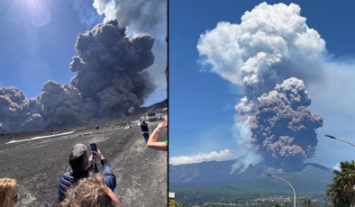 Etna Yanardağı’nda patlama