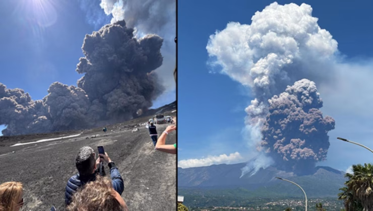 Etna Yanardağı’nda patlama