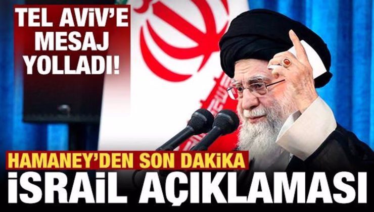 İran lideri Hamaney’den son dakika açıklamalar! İsrail’e net mesaj