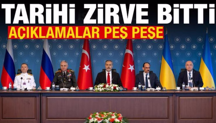 İstanbul’da barış zirvesi: Rusya ve Ukrayna görüşmesi sona erdi