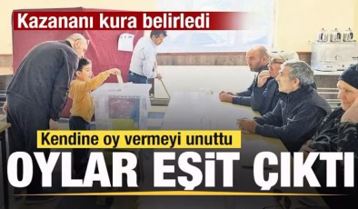 Konya’da garip seçim! Kendine oy vermeyi unuttu! Oylar eşit çıktı