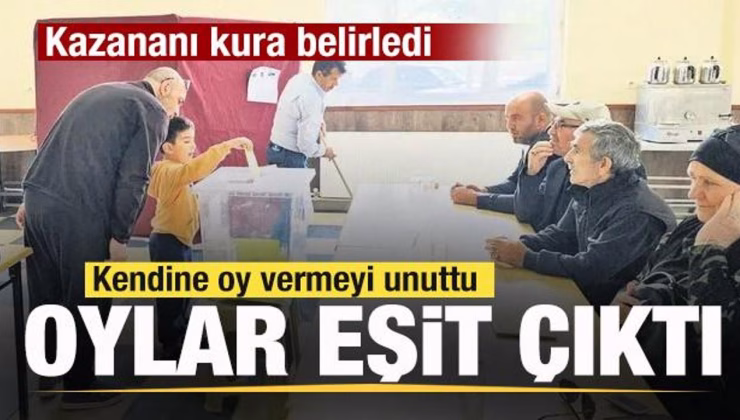Konya’da garip seçim! Kendine oy vermeyi unuttu! Oylar eşit çıktı