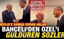 Meclis’e damga vuran anlar! Bahçeli’den, Özel’i güldüren sözler! Sosyal medyayı salladı