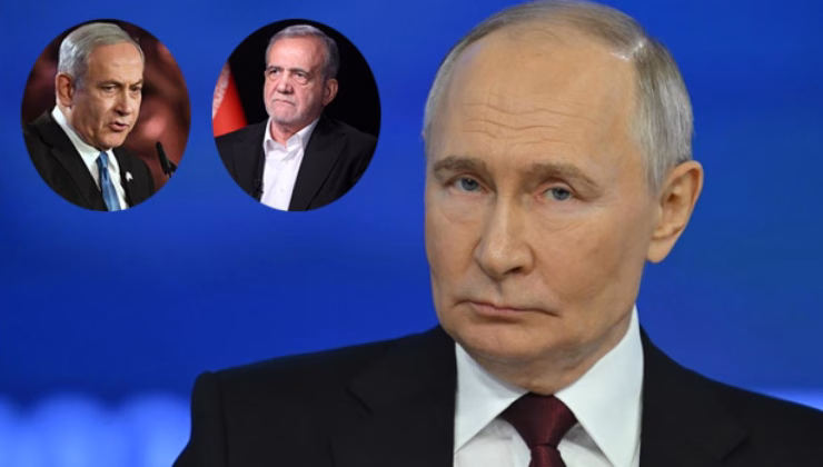 Putin, Pezeşkiyan ve Netanyahu ile görüştü