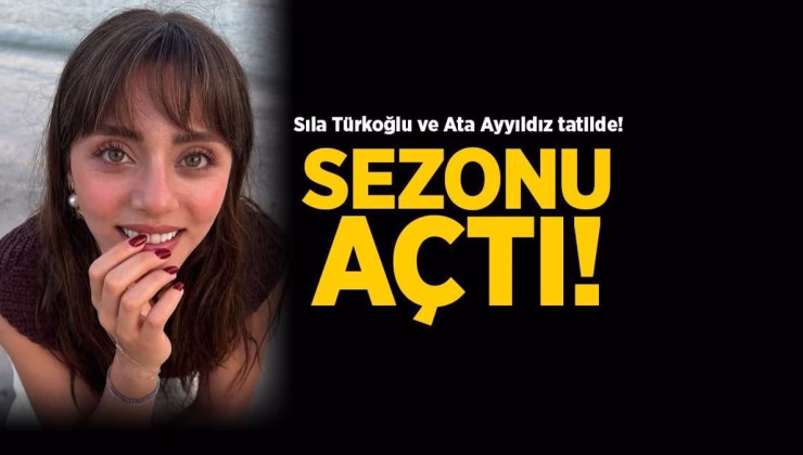Sıla Türkoğlu ve Ata Ayyıldız tatilde! Ünlü oyuncuya ‘Picasso’ dedi