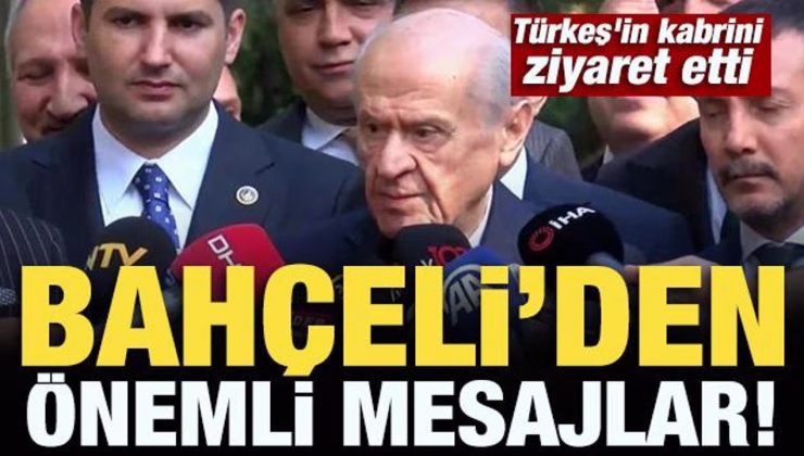 Son Dakika: Bahçeli, Türkeş’in kabrini ziyaret etti! Dikkat çeken yeni anayasa mesajı