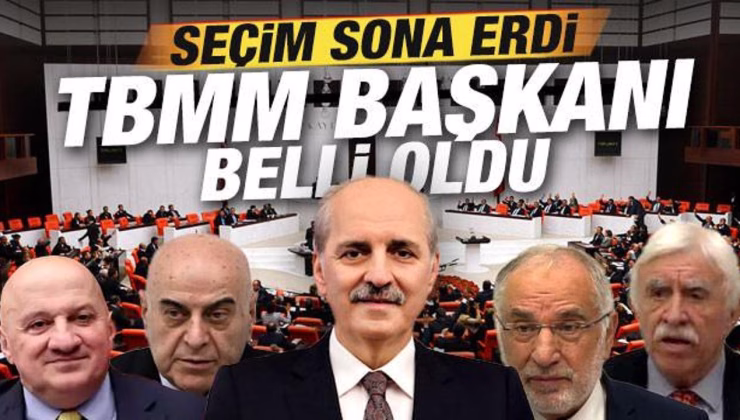 Son dakika: TBMM Başkanı yeniden Numan Kurtulmuş seçildi