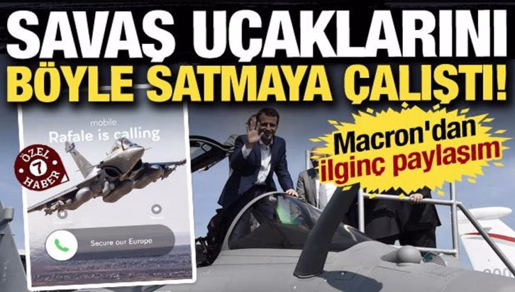 Sosyal medyadan AB’ye ‘uçak alın’ çağrısı! Macron’dan manidar paylaşım