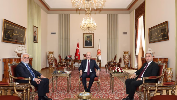 TBMM Başkanı Kurtulmuş, HÜDA PAR Genel Başkanı Yapıcıoğlu’nu kabul etti