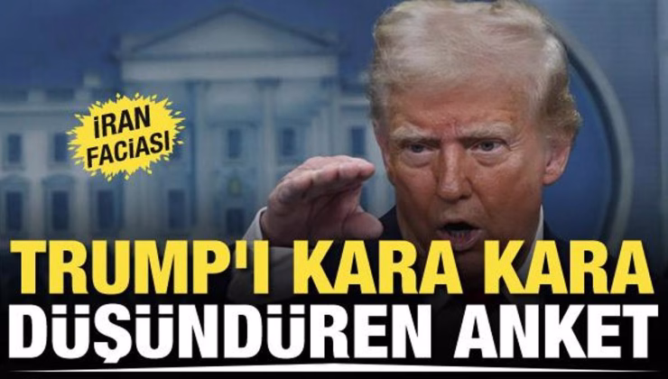 Trump’ı kara kara düşündüren anket! İran çıkmazı