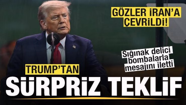 Trump’tan sürpriz öneri! Gözler İran’a çevrildi! Sığınak delici bombalarla mesaj