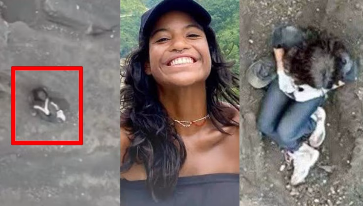 Yanardağa düşen kadın can verdi