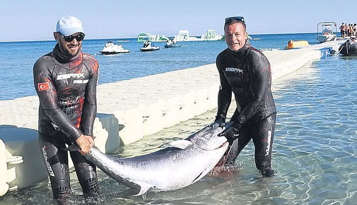 85 kiloluk balık tuttu