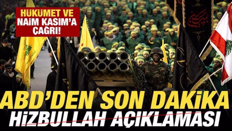 ABD’den son dakika Lübnan açıklaması! ‘Hizbullah harekete geçmeli’