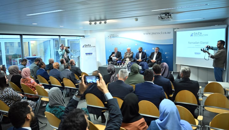 Avrupa’daki Müslüman toplulukları temsilcilerinden Brüksel’de ‘Gazze’ toplantısı