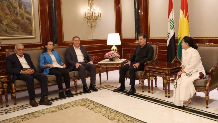 Barzani, DEM Parti heyetini kabul etti