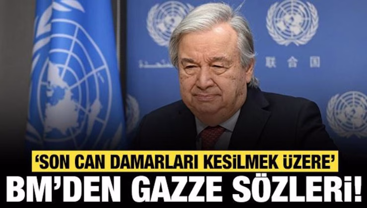 BM’den son dakika Gazze açıklaması: Son can damarları kesilmek üzere