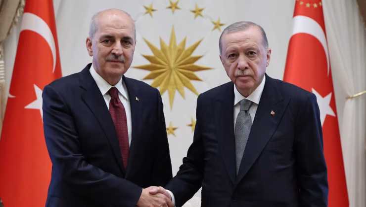 Cumhurbaşkanı Erdoğan, TBMM Başkanı Kurtulmuş’u kabul etti
